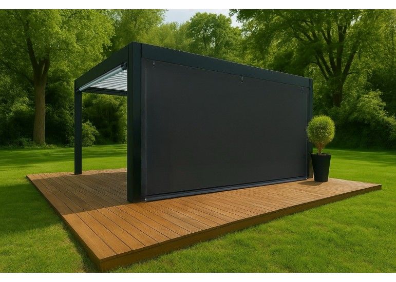 Bâche de fermeture opaque pour pergola sur-mesure | CloZIP