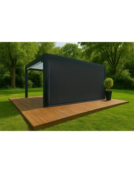 Bâche de fermeture opaque pour pergola sur-mesure | CloZIP