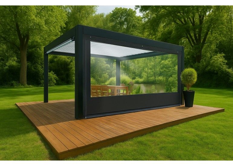 Bâche de Fermeture CLOSEO pour Pergola Sur-Mesure | CloZIP