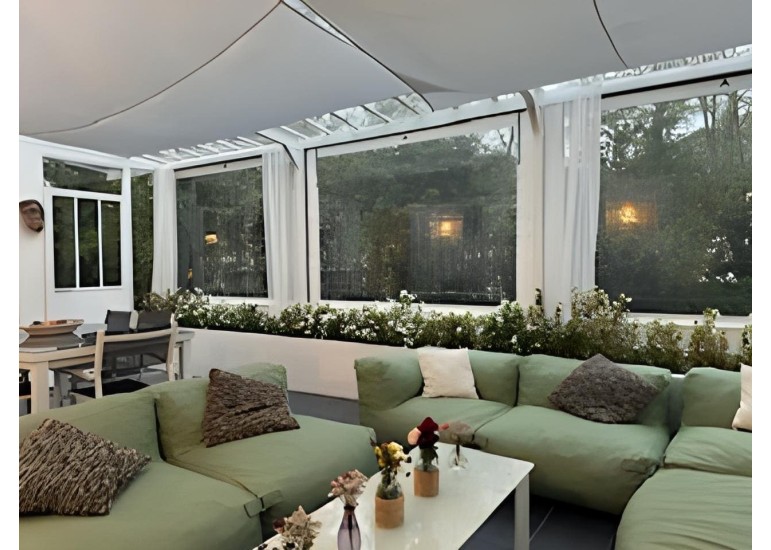 Bâche de Fermeture CLOSEO pour Pergola Sur-Mesure | CloZIP