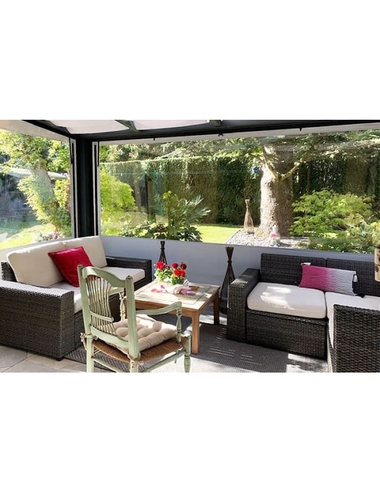Bâche de Fermeture CLOSEO pour Pergola Sur-Mesure | CloZIP