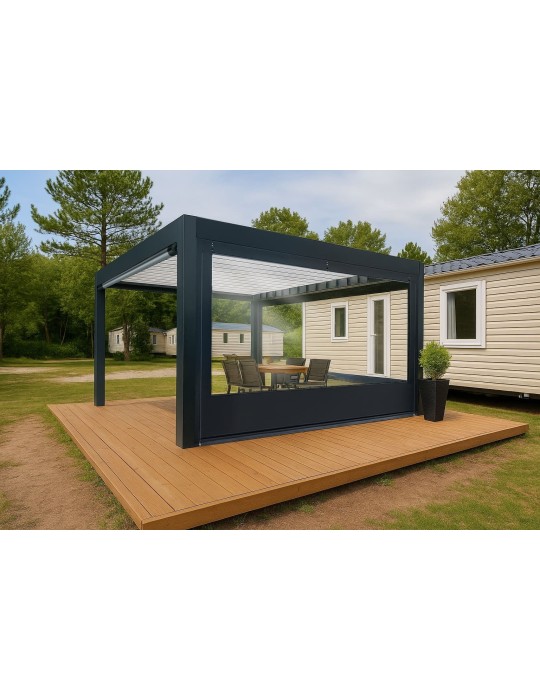 Bâche de Fermeture CLOSEO pour Pergola Sur-Mesure | CloZIP