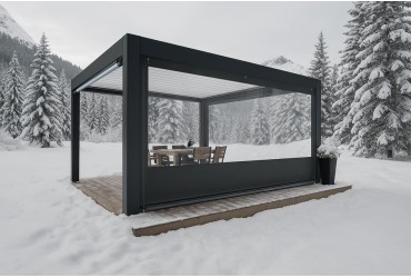 Bâche de Fermeture CLOSEO pour Pergola Sur-Mesure | CloZIP 2