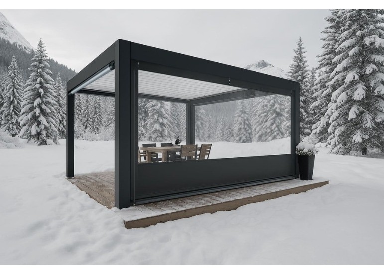 Bâche de Fermeture CLOSEO pour Pergola Sur-Mesure | CloZIP