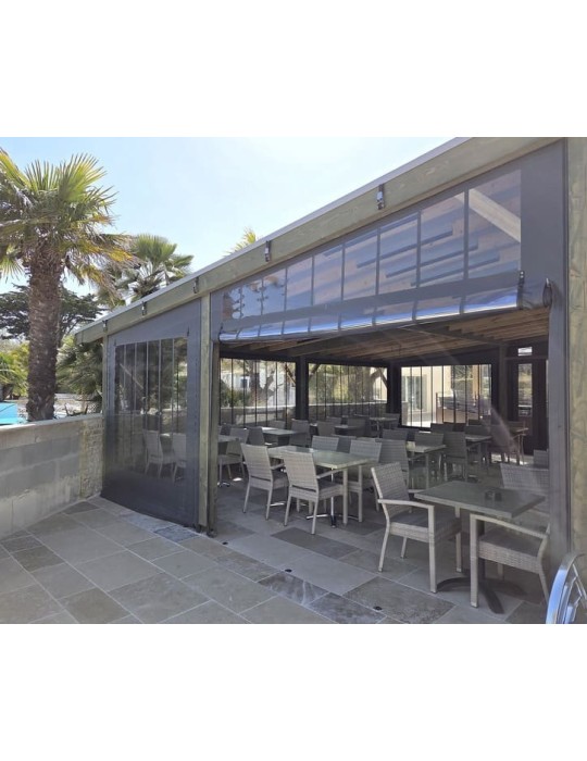 Bâche de fermeture pergola verrière sur-mesure | CloZIP