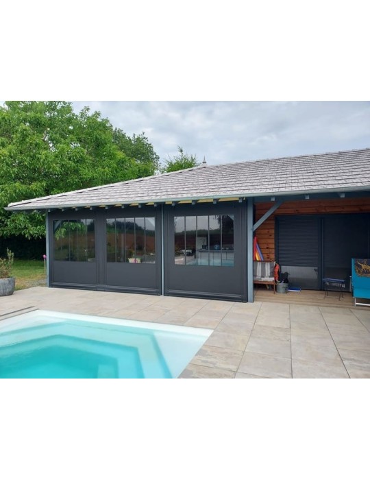 Bâche de fermeture pergola verrière sur-mesure | CloZIP