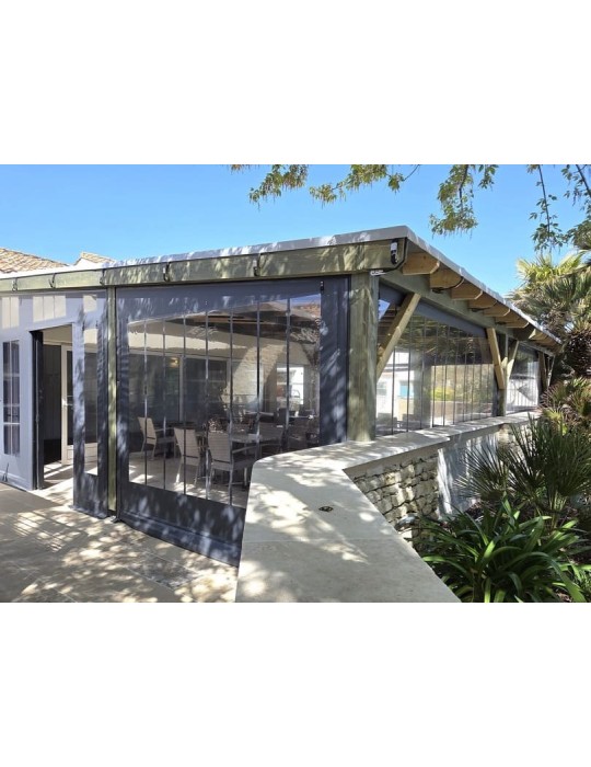 Bâche de fermeture pergola verrière sur-mesure | CloZIP