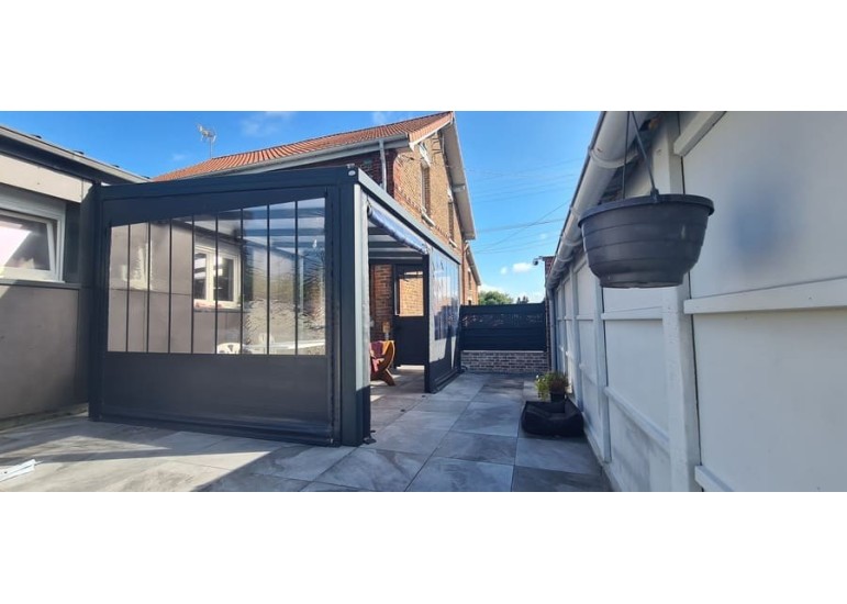 Bâche de fermeture pergola verrière sur-mesure | CloZIP