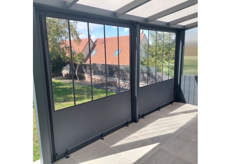 Bâche de fermeture pergola verrière sur-mesure | CloZIP