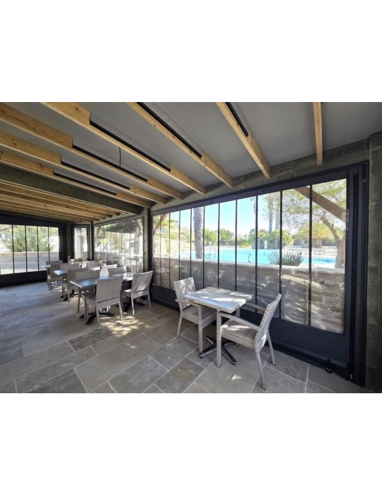 Bâche de fermeture pergola verrière sur-mesure | CloZIP