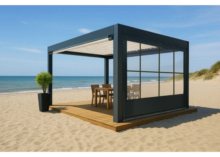 Bâche de Fermeture CLOSEO pour Pergola Sur-Mesure | CloZIP
