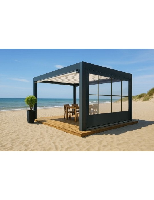 Bâche de Fermeture CLOSEO pour Pergola Sur-Mesure | CloZIP