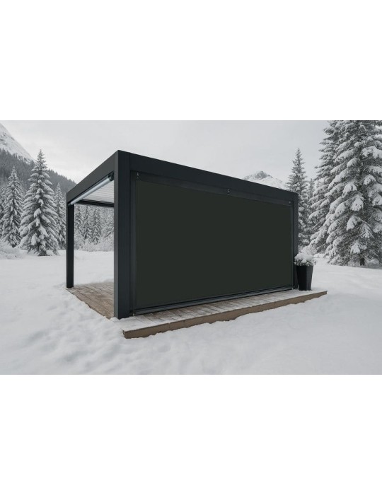 Bâche de fermeture opaque pour pergola sur-mesure | CloZIP