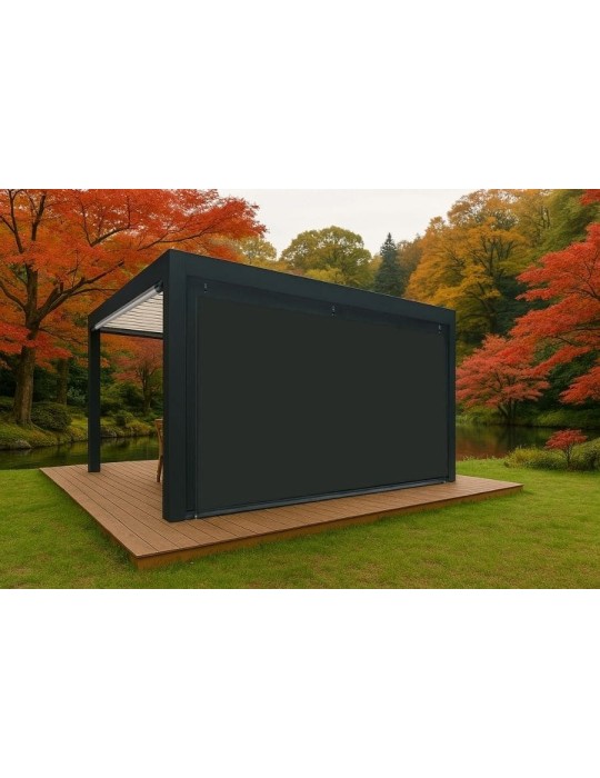 Bâche de fermeture opaque pour pergola sur-mesure | CloZIP