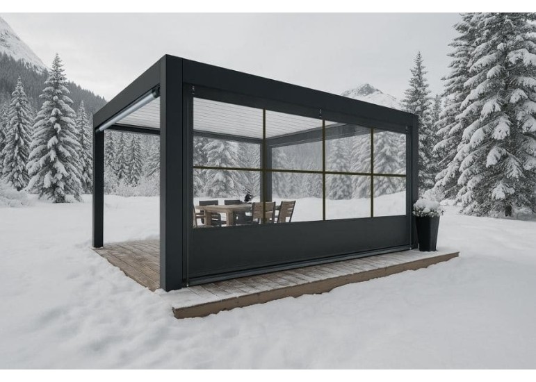 Bâche de Fermeture CLOSEO pour Pergola Sur-Mesure | CloZIP