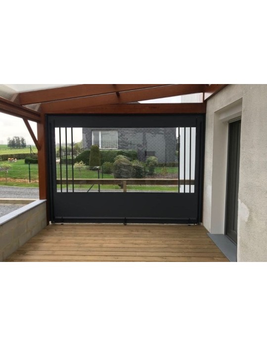 Bâche de fermeture sur-mesure pour pergola motif Angles| CloZIP