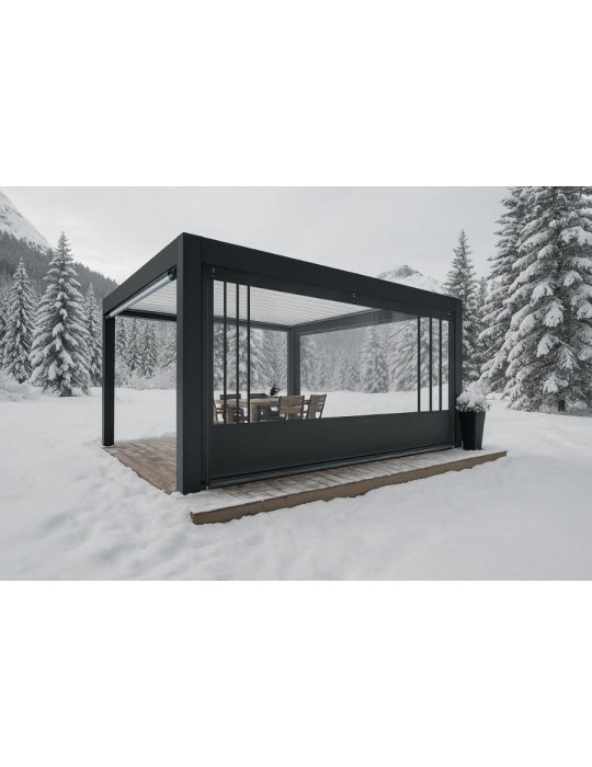 Bâche de fermeture sur-mesure pour pergola motif Angles| CloZIP