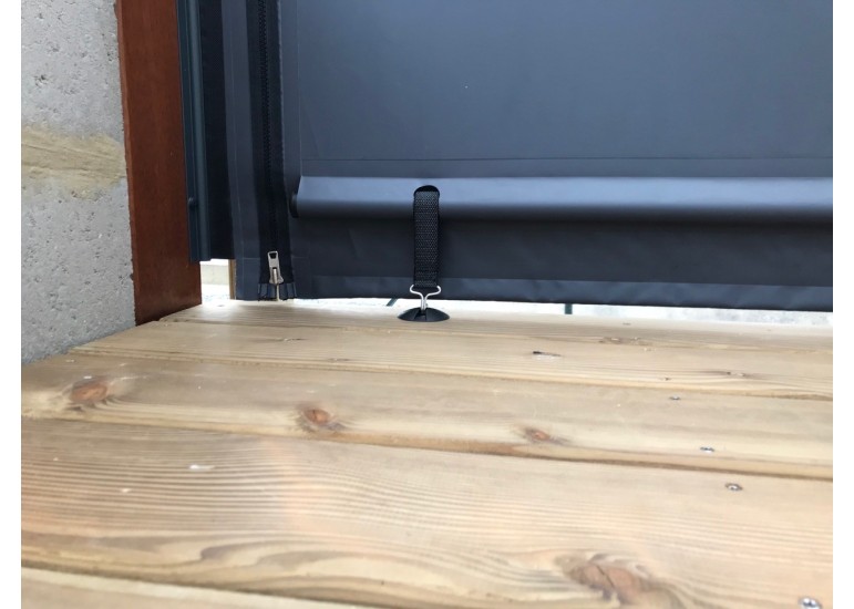 Bâche de fermeture sur-mesure pour pergola motif Lignes | CloZIP