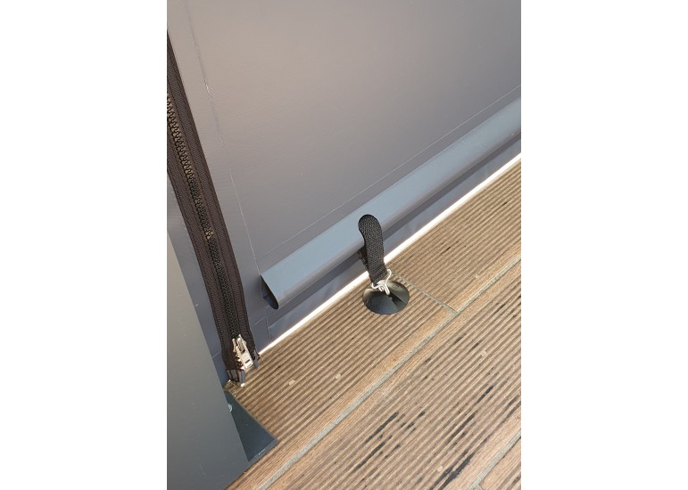 Bâche de fermeture sur-mesure pour pergola motif Lignes | CloZIP