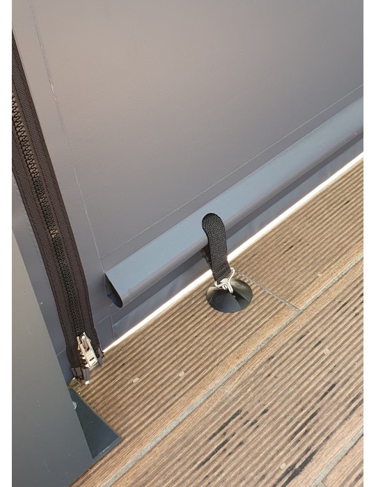 Bâche de fermeture sur-mesure pour pergola motif Lignes | CloZIP