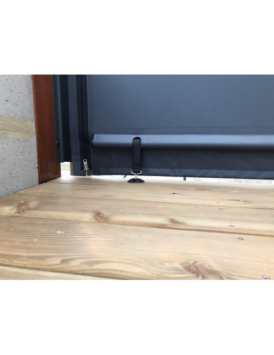 Bâche de fermeture sur-mesure pour pergola motif Lignes | CloZIP