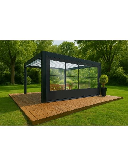 Bâche de Fermeture CLOSEO pour Pergola Sur-Mesure | CloZIP