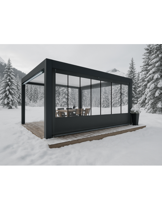 Bâche de fermeture pergola verrière sur-mesure | CloZIP