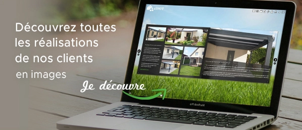 Galerie photos des réalisations clients : verres, bâches et pergolas en kit Clozip